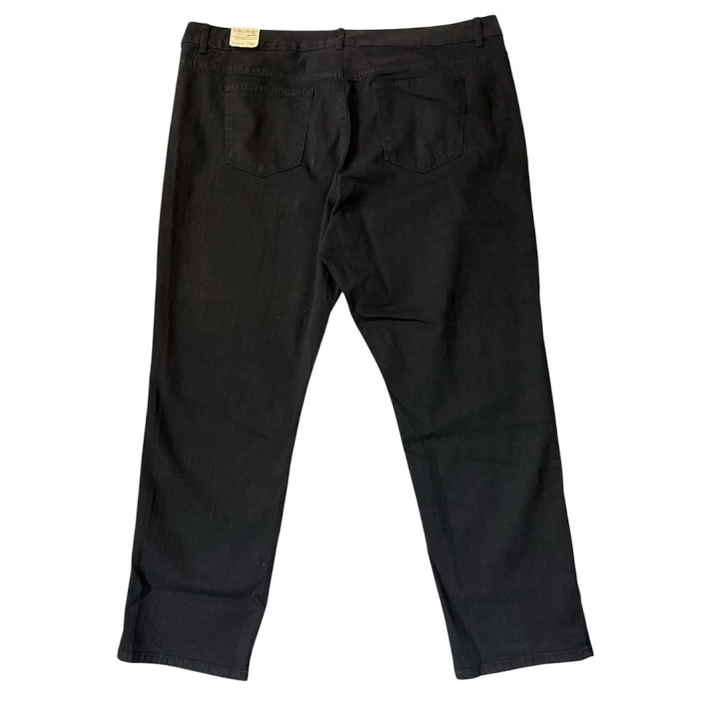 Sonoma Women Slim Straight Jeans Super Soft Comfort Stretch Color Black Size 24W - Picture 3 of 14